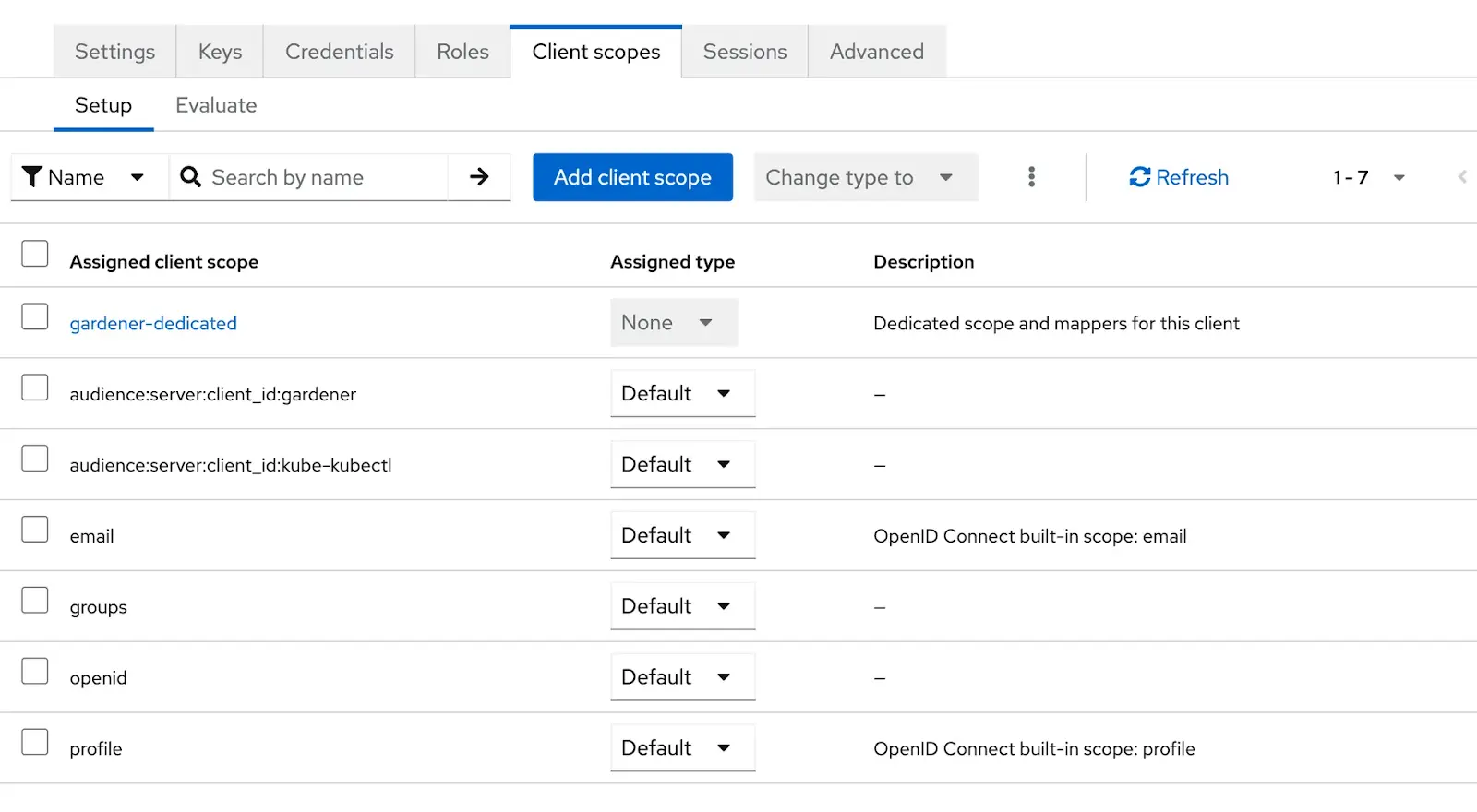OIDC Integration Configure Required Scopes openid-email-profile-groups-audience